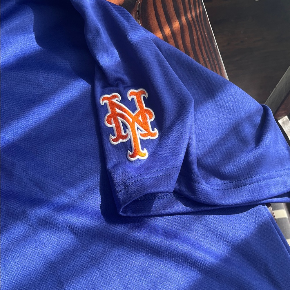Fanatics Blue and Orange New York Zip-Up Sweater - Picture 3 of 4